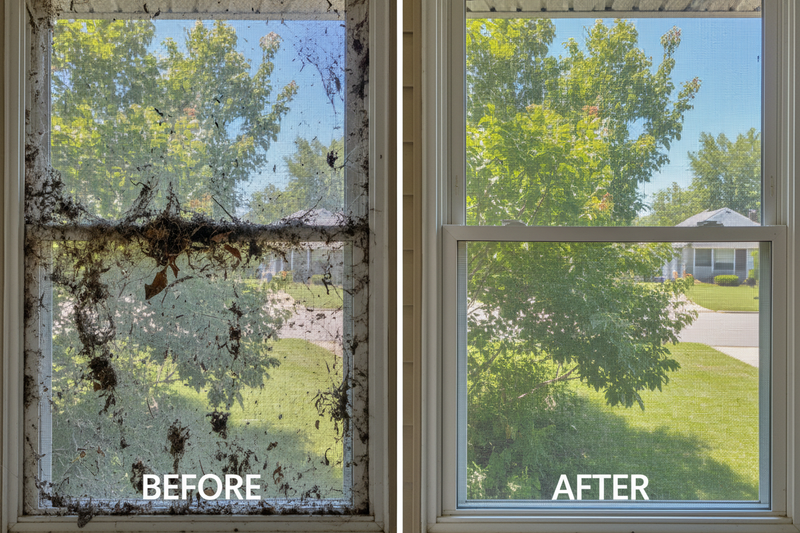 Screen Cleaning Before & After